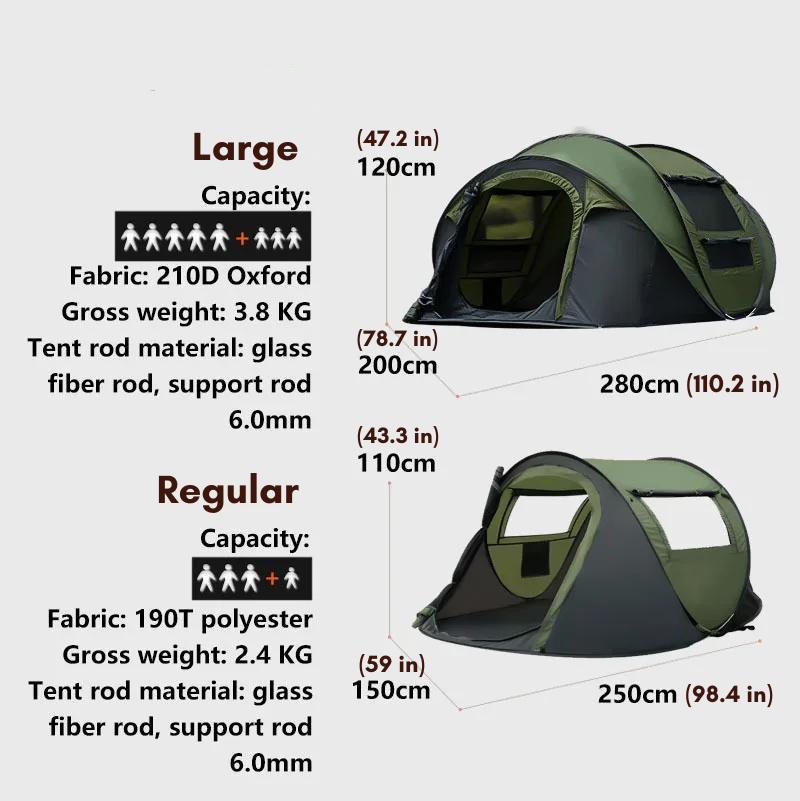 Pop up Family Tent
